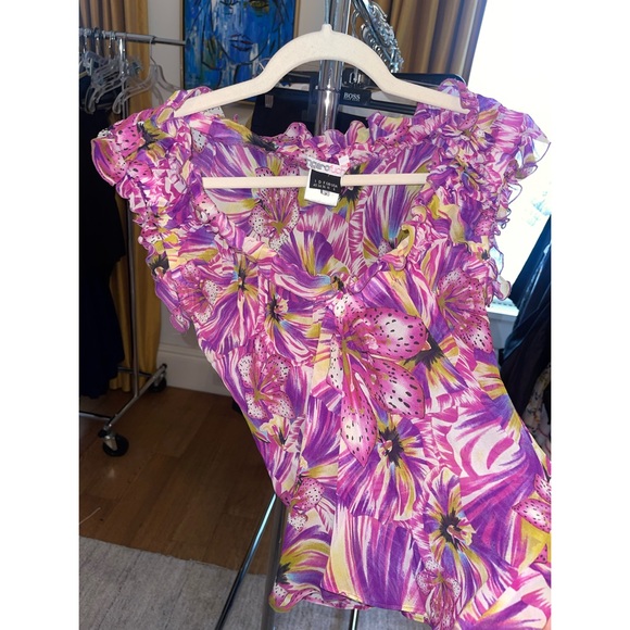 Vintage Ungaro Silk Floral Blouse - US 6 - Picture 5 of 11